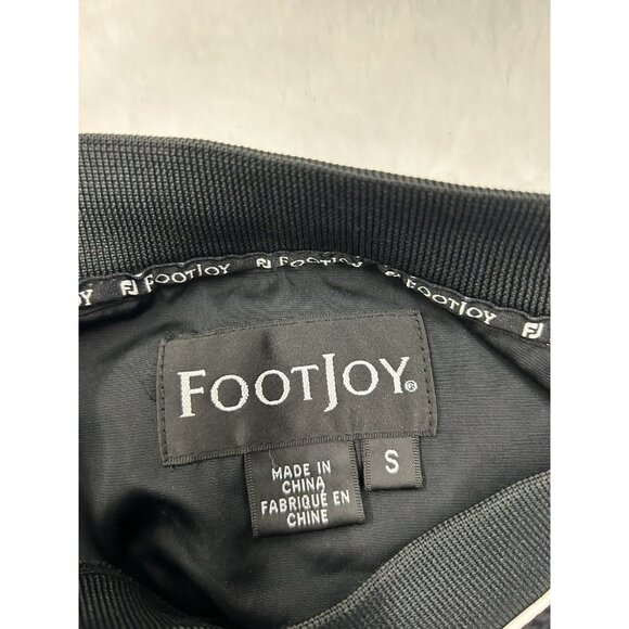 FJ Footjoy Golf Jacket Men’s Small Pullover Windbreaker Lightweight Black V-Neck - Picture 3 of 11